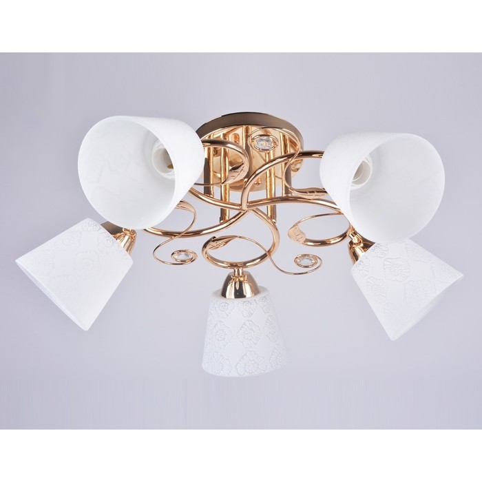 Люстра "Иванна" 5x40Вт Е27 золото 58x15x34см.