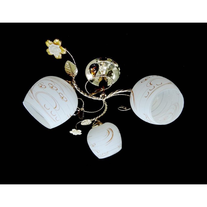 Люстра "Магдалина" 3x40Вт Е27 золото 48x14x25см.