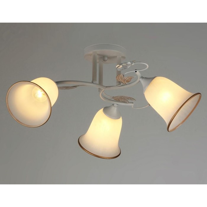 Люстра "Флориана" 3x40Вт Е27 золото 45x14x25см.