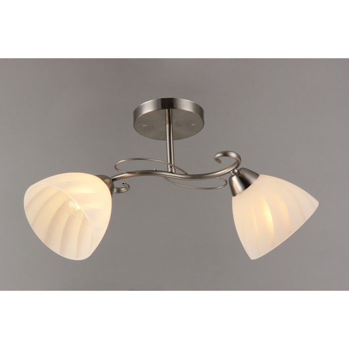 Люстра "Айвенго" 2x40Вт Е27 хром 48x21x21см.