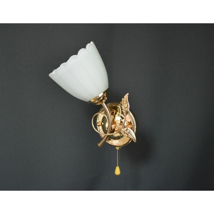 Бра "Силвана" 1x40Вт Е27 золото 14x23x24см.