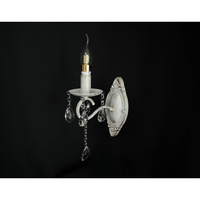 Бра "Римини" 1x40Вт E14 белый 20x10x22см.