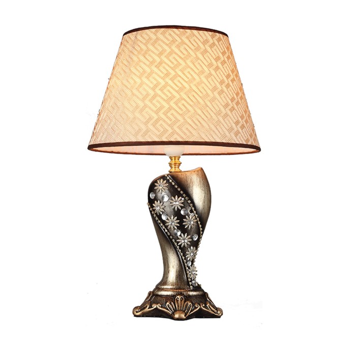 Настольная лампа "Флос" 1x60w E27 мультиколор 30x30x48см.