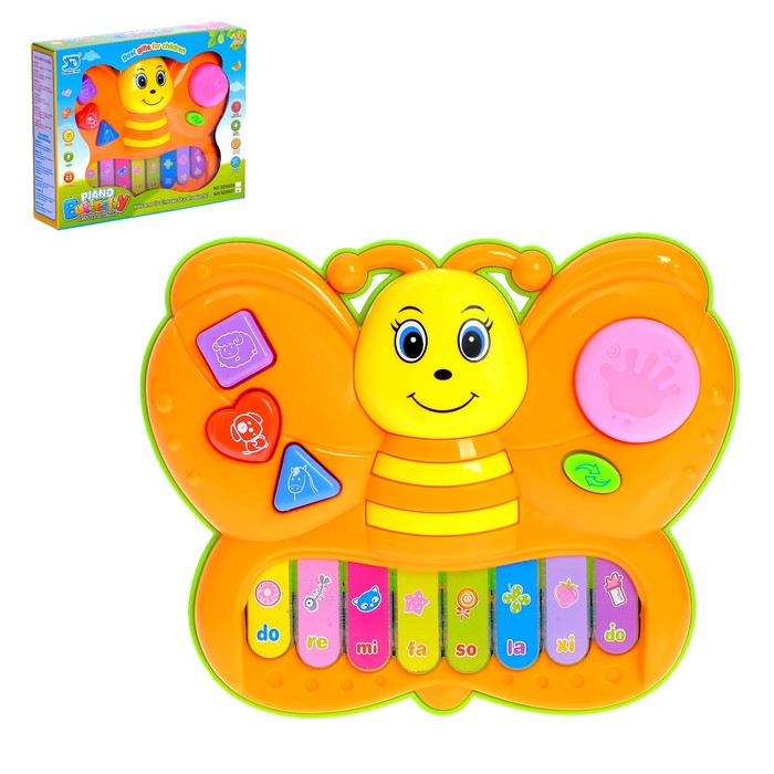 Музыкальная игрушка ионика «Бабочка», звуковые эффекты, МИКС