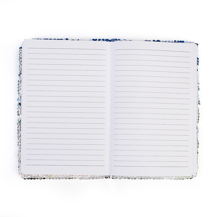 Записная книжка подарочная формат А5 80 листов линия Пайетки с рисунком МИКС