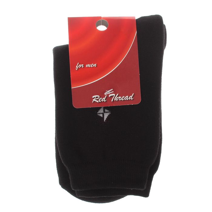 Носки мужские махровые цвет чёрный, размер 25