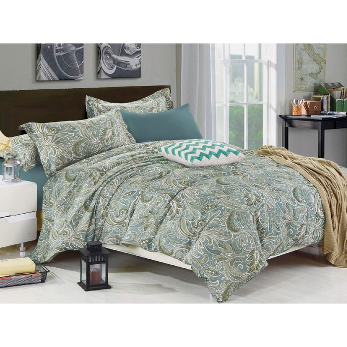 КПБ Merida евро, 160х200 см на рез., 200х220, 52х74 см, 70х70 см по 2 шт., сатин