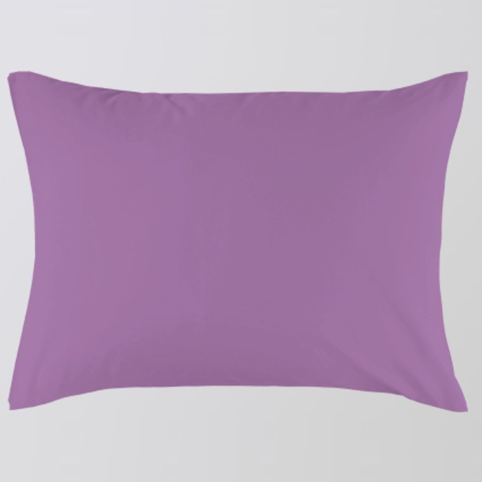 Наволочка на молнии, размер 52х74 см, лиловый, сатин