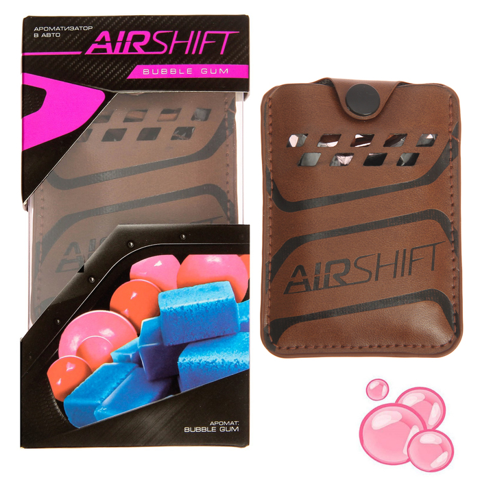 Ароматизатор в авто в кожаном чехле "Bubble gum"