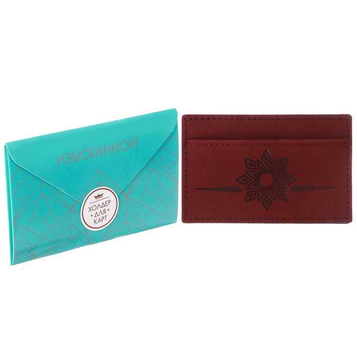 Холдер для карт "Изысканной", искусственная кожа