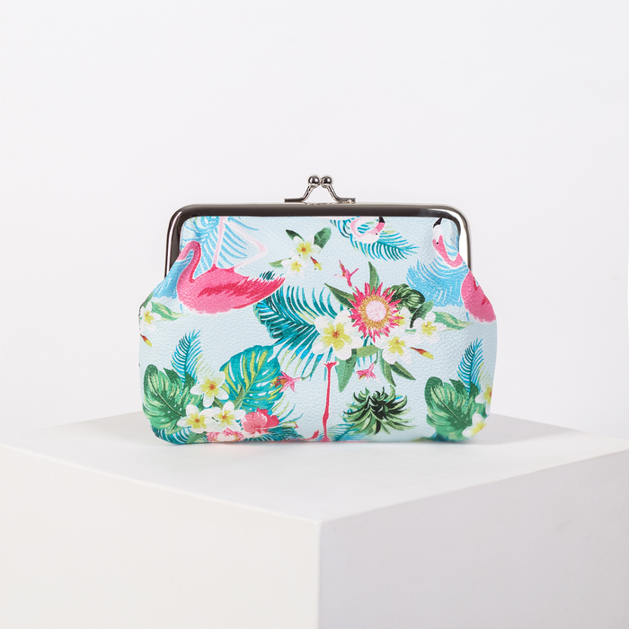 Кошелёк женский, отдел на фермуаре, цвет мятный