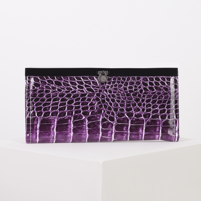 Кошелёк женский, 4 отдела, для монет, цвет фиолетовый