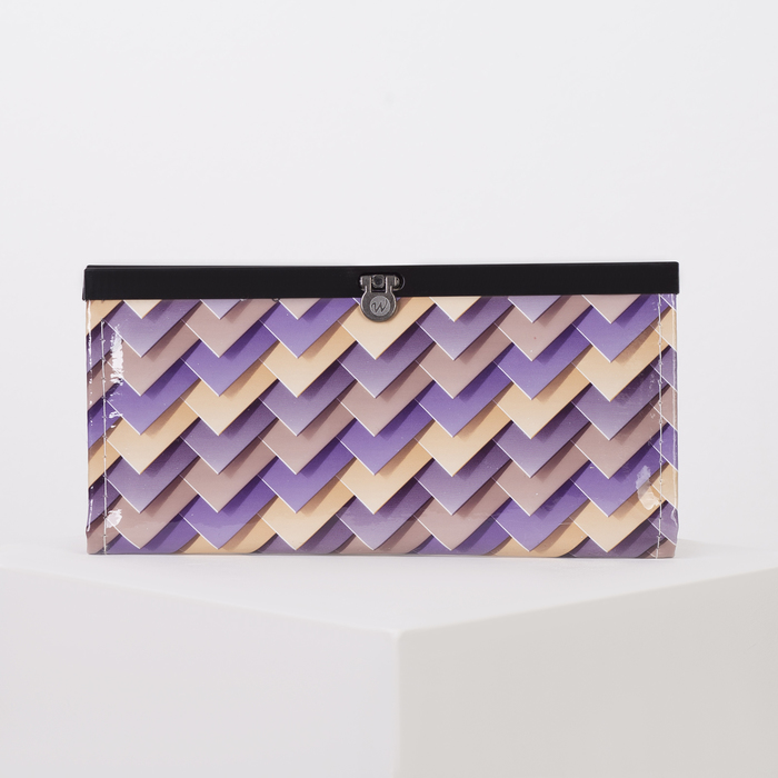 Кошелёк женский, 4 отдела, для монет, цвет фиолетовый