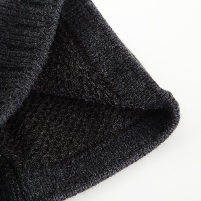 Шапка мужская 3612 цвет серый, р-р 56-58