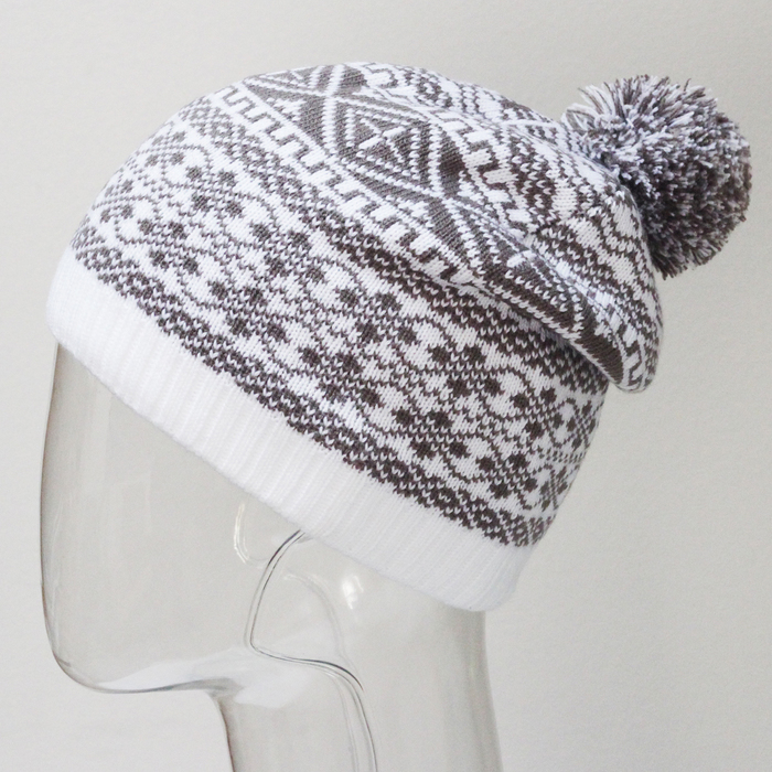 Шапка женская RLH6861/2 цвет белый/серо-бежевый, р-р 56-58