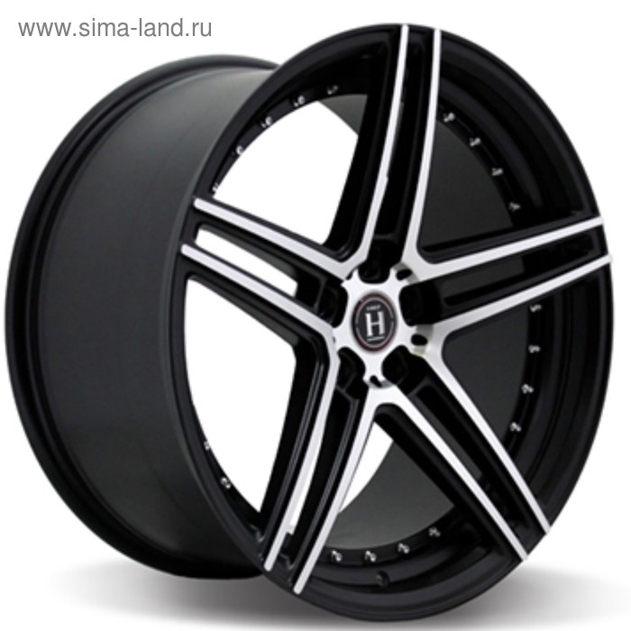 фото Диск литой harp y-22 8x18 5x112 et35 d66.6 satin-black__machined-face