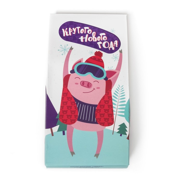 Носки женские KAFTAN "Свинка" размер 36-40, акрил