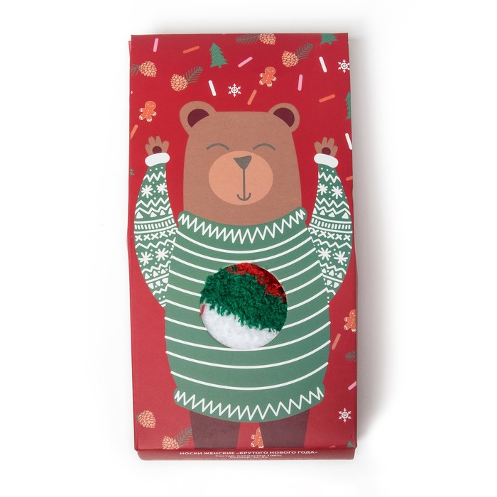 Носки женские KAFTAN "Крутого Нового года" размер 36-40, акрил