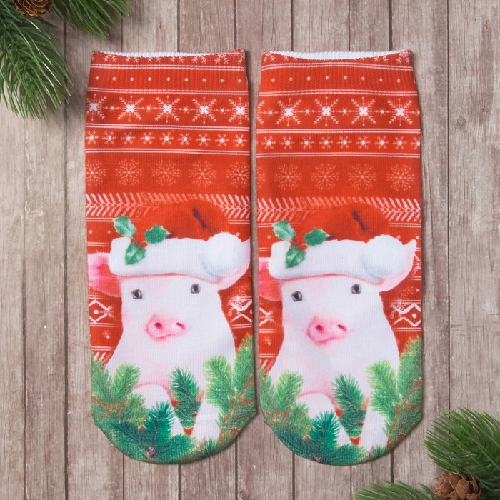 Носки женские Collorista "Символ года", р-р 36-39, 80% хл, 20%п/э