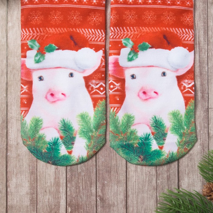 Носки женские Collorista "Символ года", р-р 36-39, 80% хл, 20%п/э