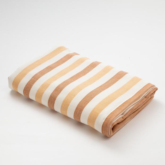 Полотенце двухстороннее "Этель" Страйп цв.бронзовый 35х75 см, 380 г/м2, 100% хлопок