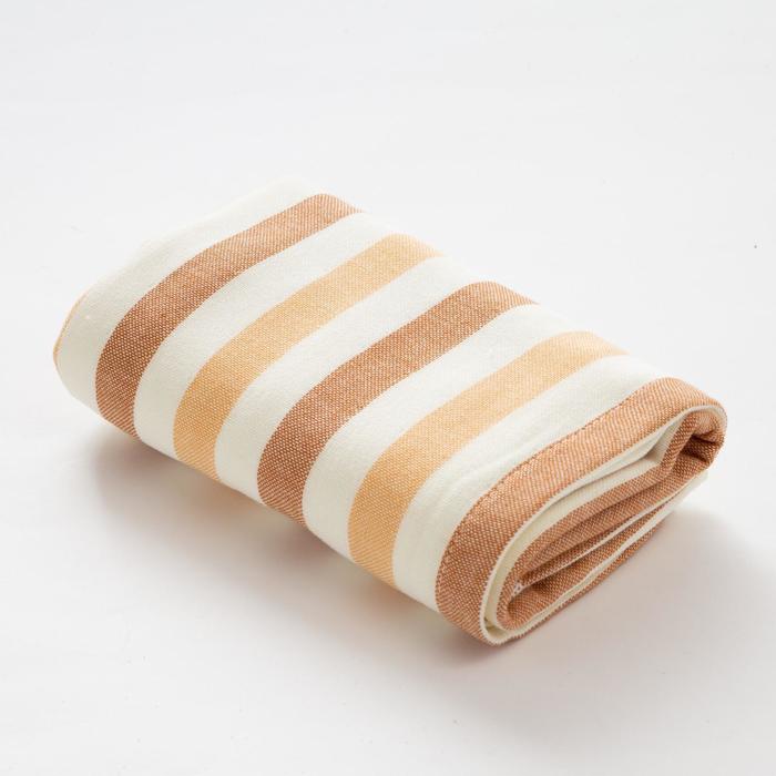 Полотенце двухстороннее "Этель" Страйп цв.бронзовый 70х140 см, 380 г/м2, 100% хлопок