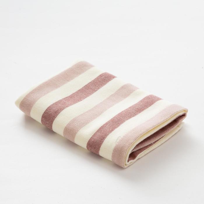 Полотенце двухстороннее "Этель" Страйп цв.фиолетовый 35х35 см, 380 г/м2, 100% хлопок