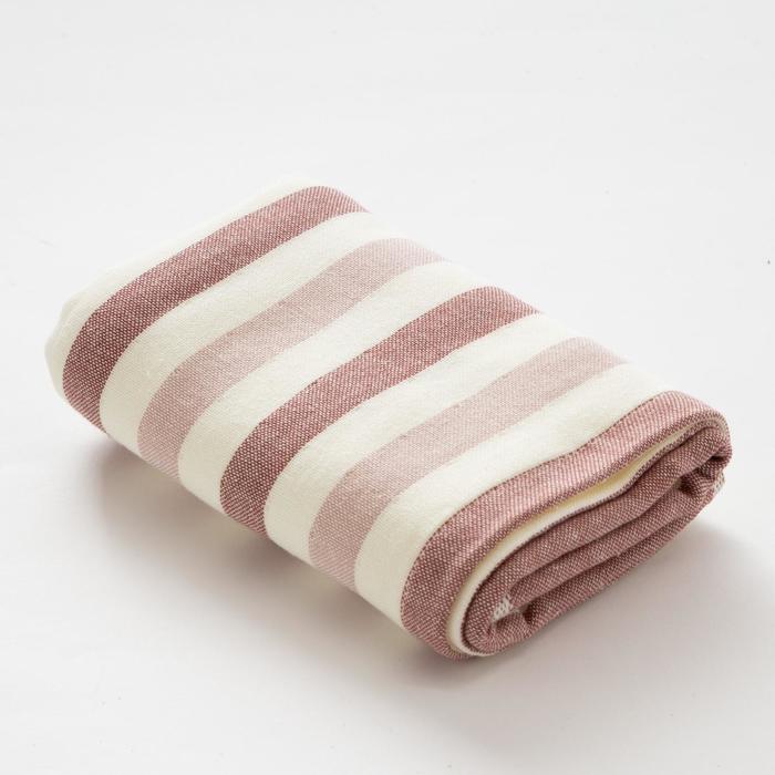 Полотенце двухстороннее "Этель" Страйп цв.фиолетовый 70х140 см, 380 г/м2, 100% хлопок