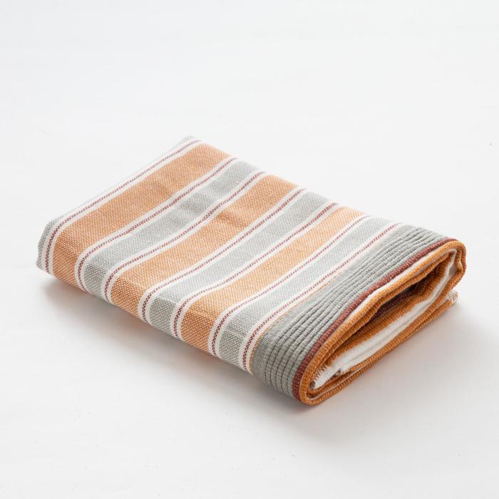 Полотенце двухстороннее "Этель" Геометрия цв.серо-коричн. 35х35 см, 380 г/м2, 100% хлопок