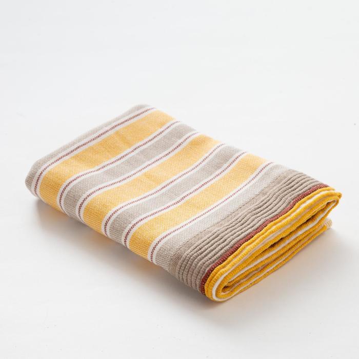 Полотенце двухстороннее "Этель" Геометрия цв. желтый 35х35 см, 380 г/м2, 100% хлопок