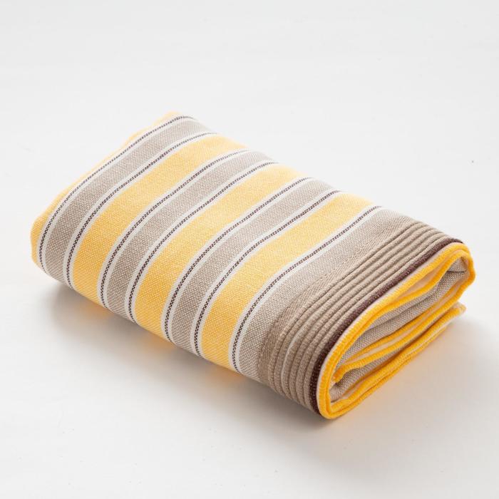 Полотенце двухстороннее "Этель" Геометрия цв. желтый 70х140 см, 380 г/м2, 100% хлопок