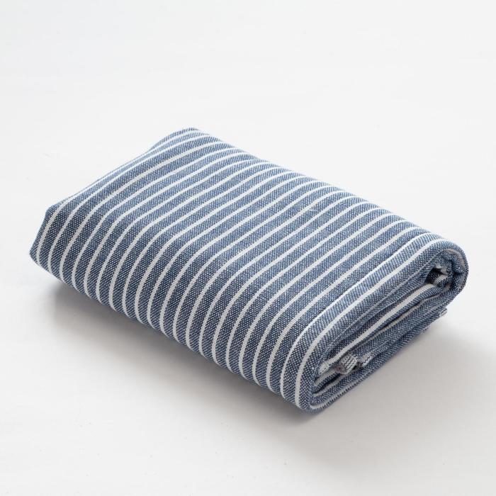 Полотенце двухстороннее "Этель" Амалия синий 70х140 см, 380 г/м2, 100% хлопок