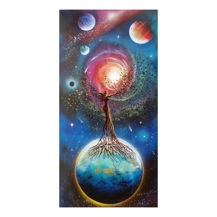 Картина стразами "Жизнь во вселенной" 40х80 см