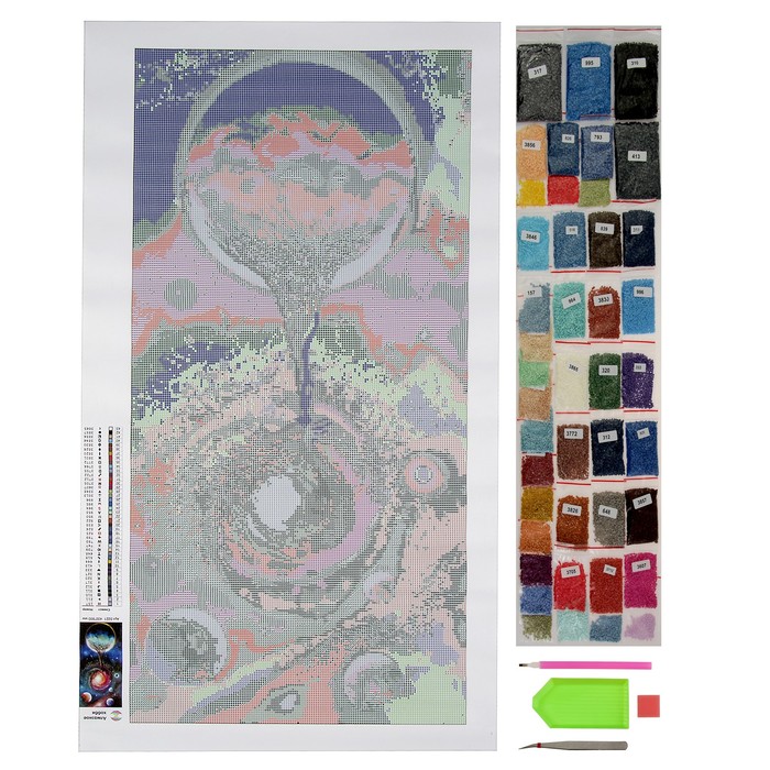 Картина стразами "Жизнь во вселенной" 40х80 см