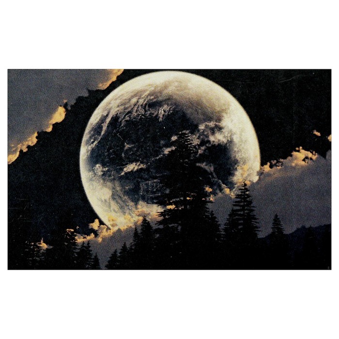 Картина стразами "Луна за облаками" 40х60 см