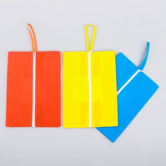 Мешки для обуви на замке "Моя любимая обувь" для девочки, 3 шт.