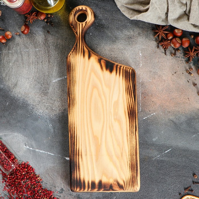 Доска для нарезки и подачи, массив дуба, 40х15 см
