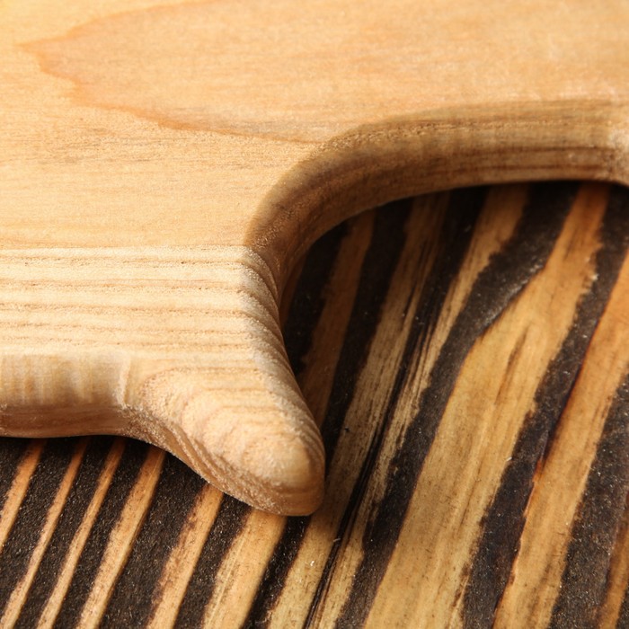 Доска для нарезки и подачи "Пёс", массив ясеня, 15х13 см