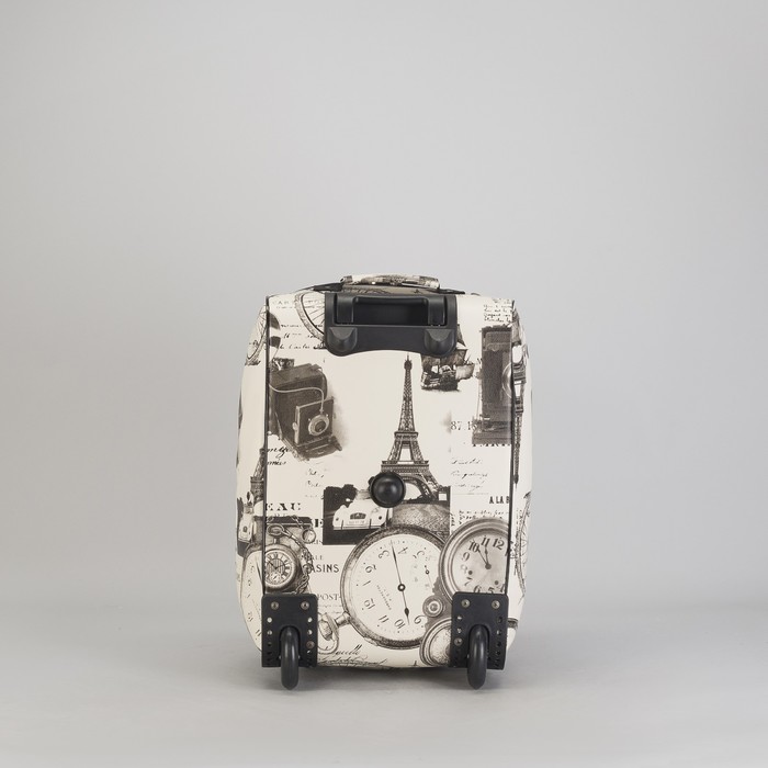 Чемодан малый "Путешествие" 20", отдел на молнии, с расширением, наружный карман, 2 колеса