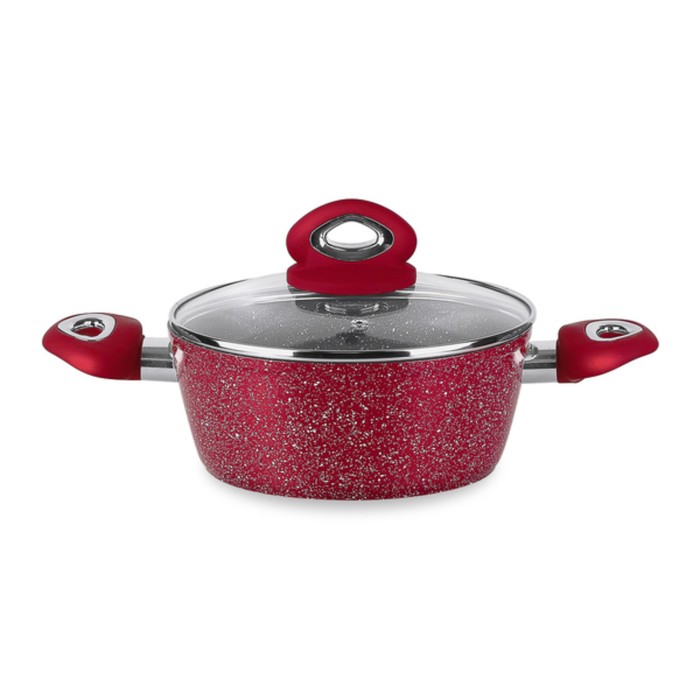 Кастрюля с антипригарным покрытием Raspberry, индукция, 2,2 л