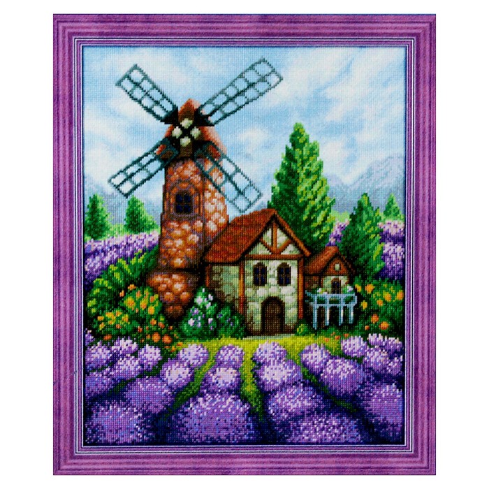 Картина стразами "Старая мельница" 40х50 см