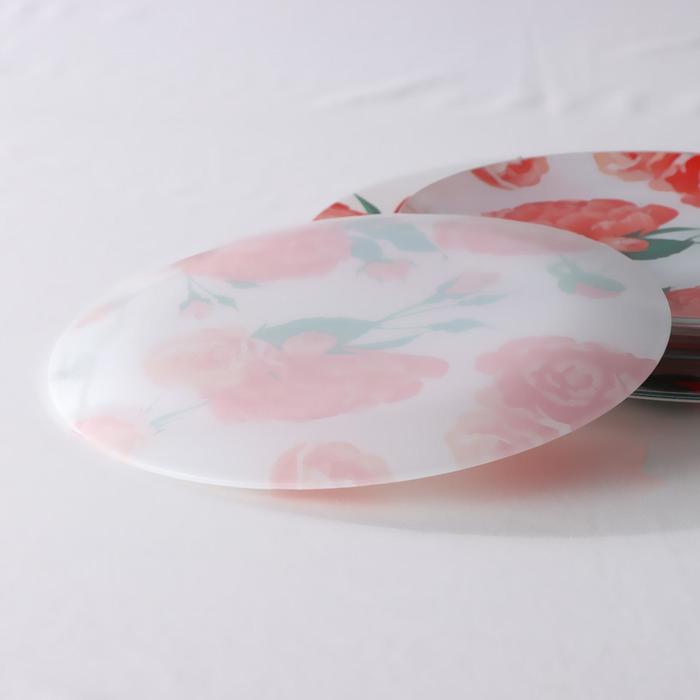 Сервиз столовый "Розовый рай", 7 предметов: 1 шт 30 см, 6 шт 21,5 см, в подарочной упаковке