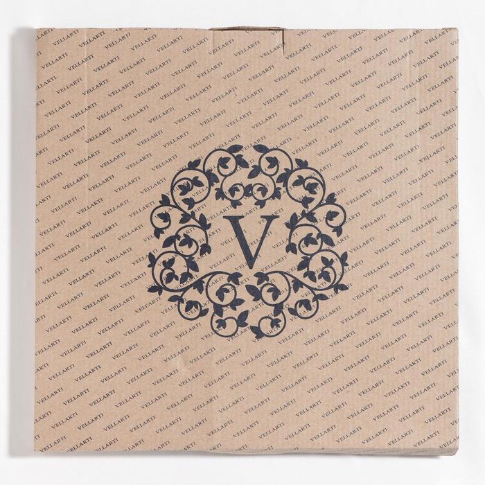 Блюдо 30 см "Розовый рай", с лопаткой, в подарочной упаковке