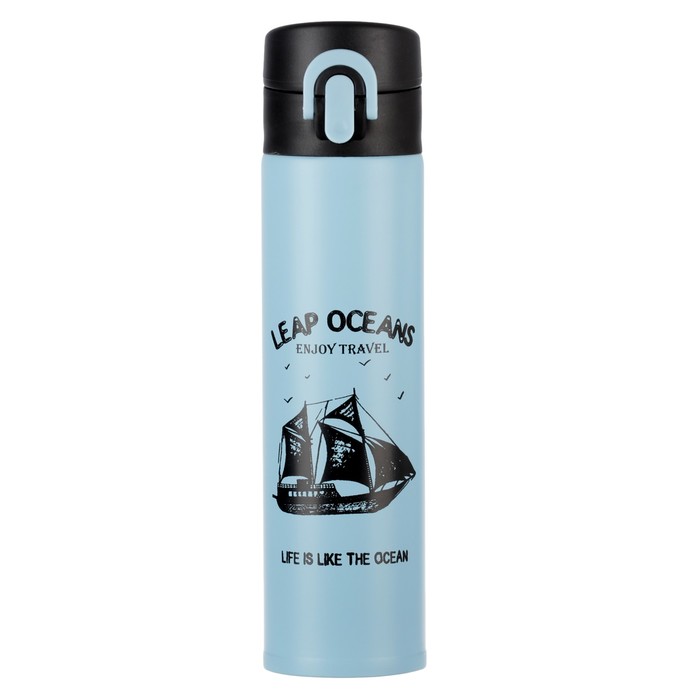 Термос 350 мл Leap oceans, держит тепло 6 ч, микс, 6.5х23 см