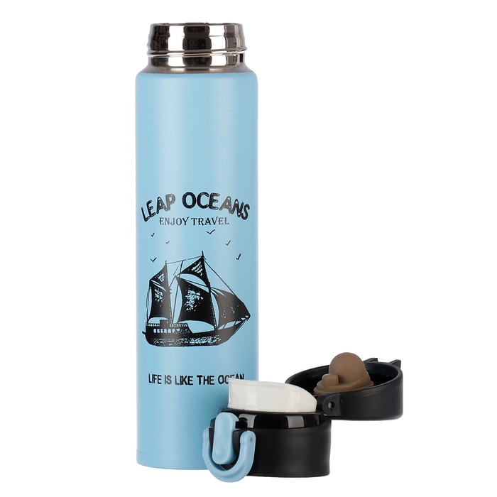 Термос 350 мл Leap oceans, держит тепло 6 ч, микс, 6.5х23 см