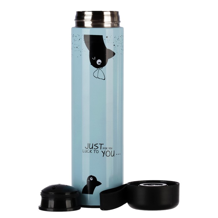 Термос 500 мл Just for you luck to you, держит тепло 6 ч, микс, 6.5х24.5 см