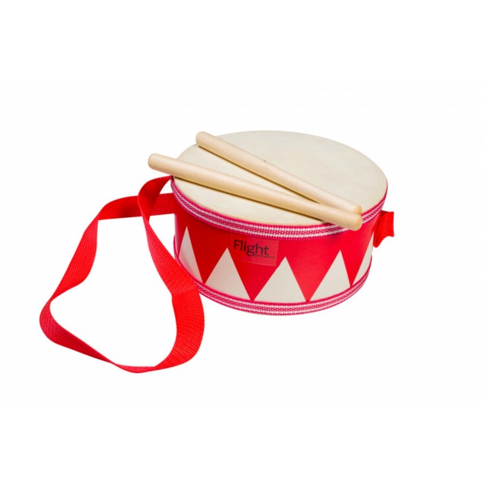 Детский маршевый барабан FLIGHT FMD-20R 2 палочки, ремень, 20см