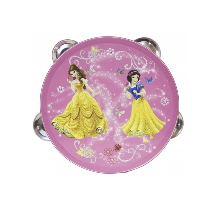 Тамбурин FLIGHT DISNEY FDSN-2PR- "Принцессы" с 4 джинглами, Размер: 6' (15cм)