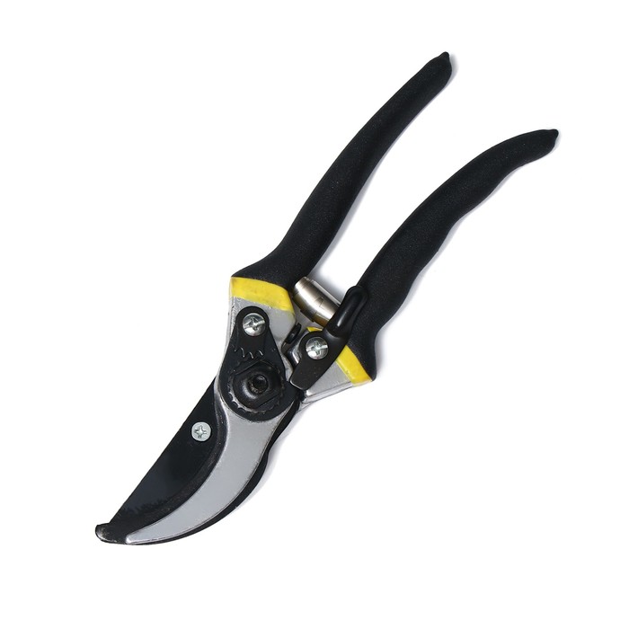 Секатор плоскостной, 8" (20 см), пластиковые ручки