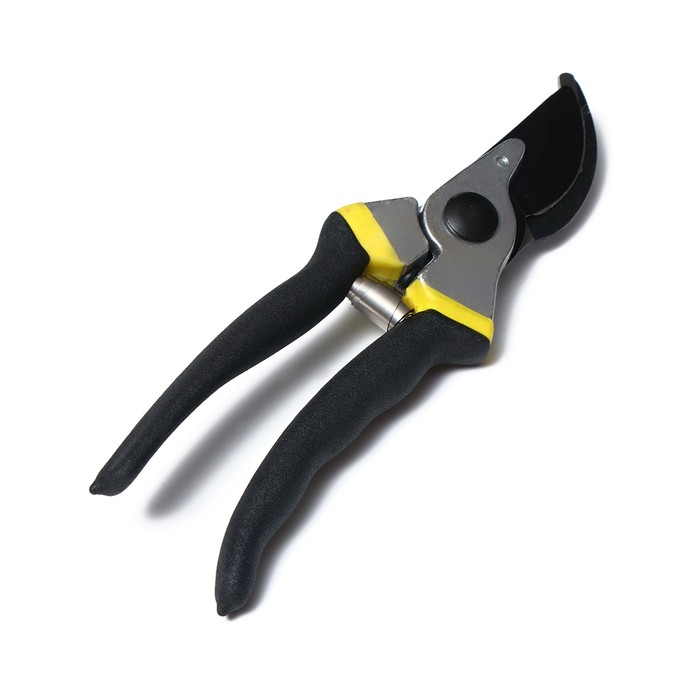 Секатор плоскостной, 8" (20 см), пластиковые ручки